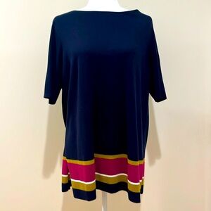 J.Jill Short Sleeve Tunic Sweater